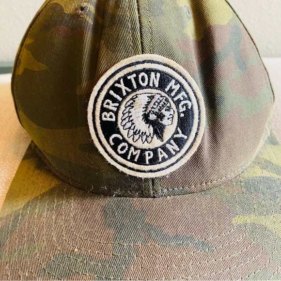 ⭐️ Brixton Snapback Classic Logo Camouflage Snapback Adjustable Men's Hat/Cap - Picture 5 of 7